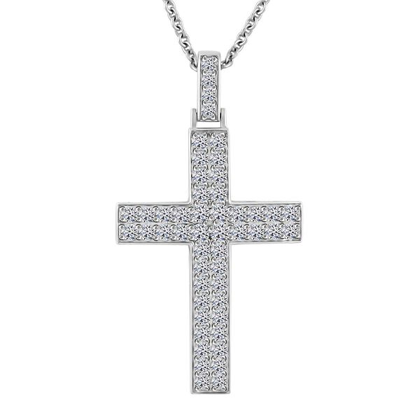 LUXURIANT Labor Diamant Anh&auml;nger mit 45cm Kette - 1,62 ct.