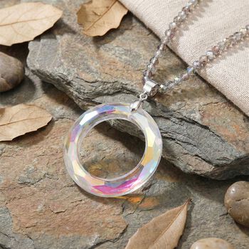 Wei&szlig;er Magie Farbe Kristall Schmuckset