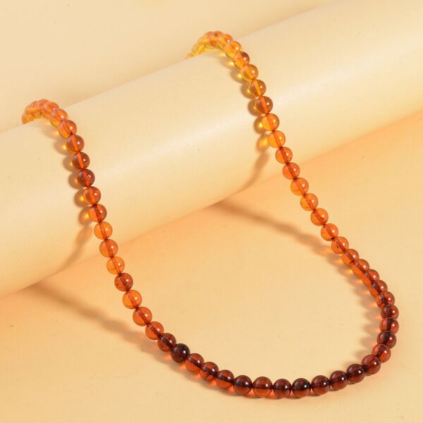 Baltische Bernstein-Perlen-Halskette, 50cm - 60,30 ct. image number 2