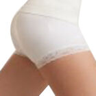 SANKOM Damen Haltungskorrektur Panty mit Spitze Shapewear, Größe XXL, Weiß  image number 3