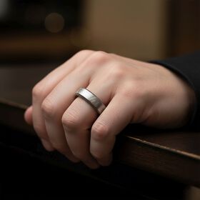 Meteorit Ring 18 cm ca. 35,00 ct.