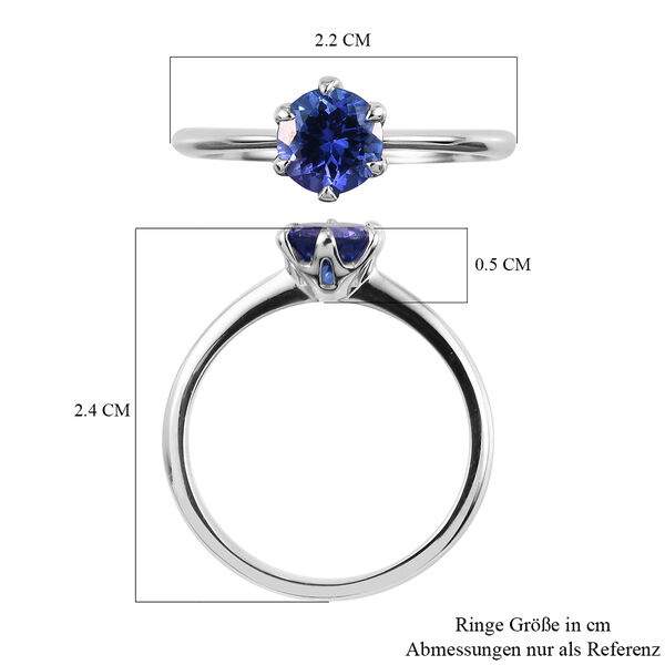 RHAPSODY AAAA Tansanit Solit&auml;r-Ring, 950 Platin  ca. 0,93 ct image number 7