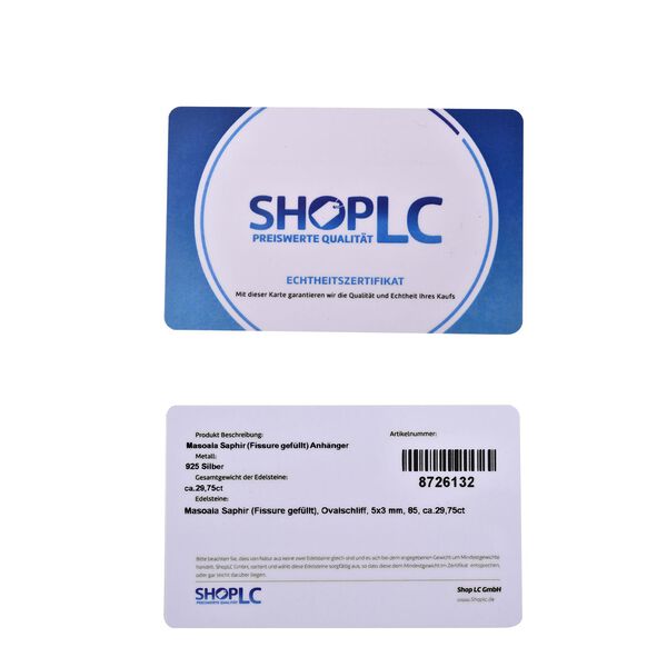 Masoala Saphir-Anh&auml;nger - 29,75 ct. image number 8
