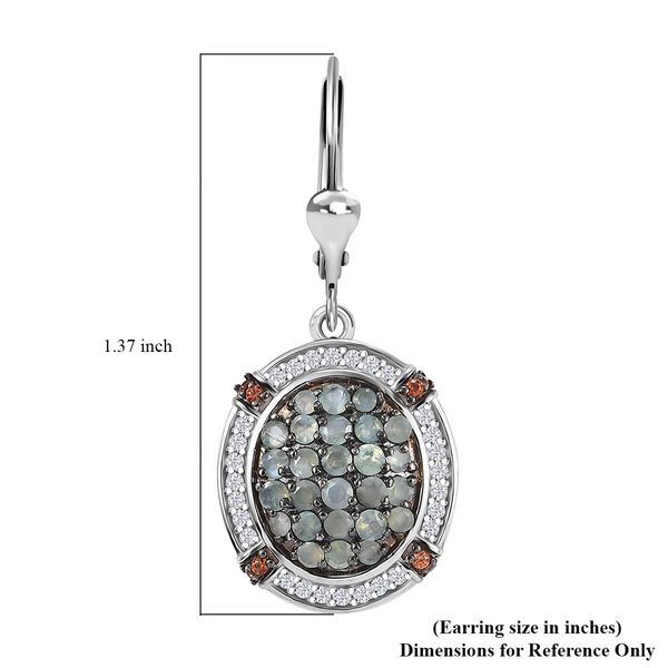 D'Joy AA Alexandrit, Kaffee und weiße Zirkon Ohrringe - 2,54 ct. image number 4
