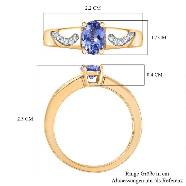 D'Joy Tansanit und Moissanit Ring - 0,82 ct. image number 6