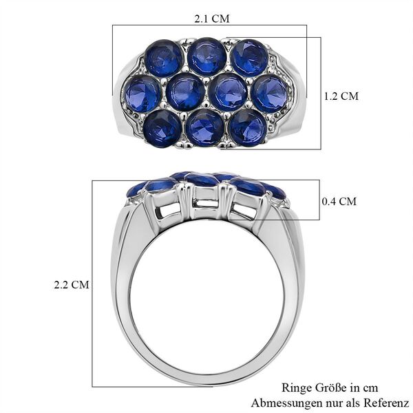 Lila Zirkonia Ring, 316L Edelstahl (Größe 16.00) ca. 2.00 ct image number 7