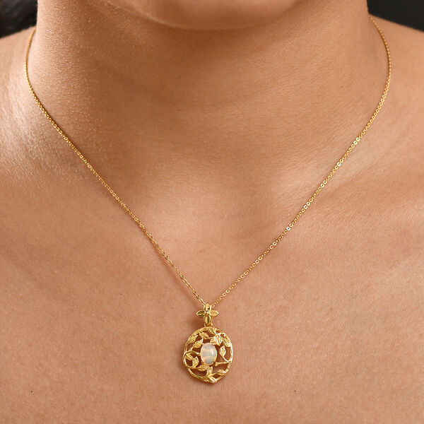 AA Nat&uuml;rlicher, &auml;thiopischer Welo Opal Anh&auml;nger mit 50cm Kette - 0.55 ct image number 2