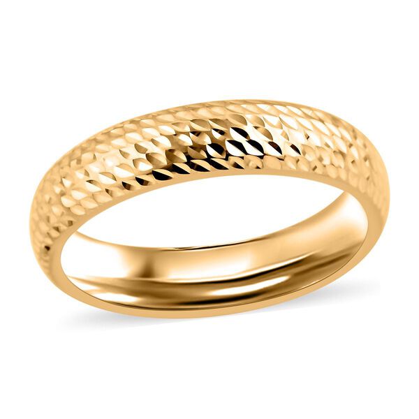 Strukturierter Bandring in 750 Gold image number 0