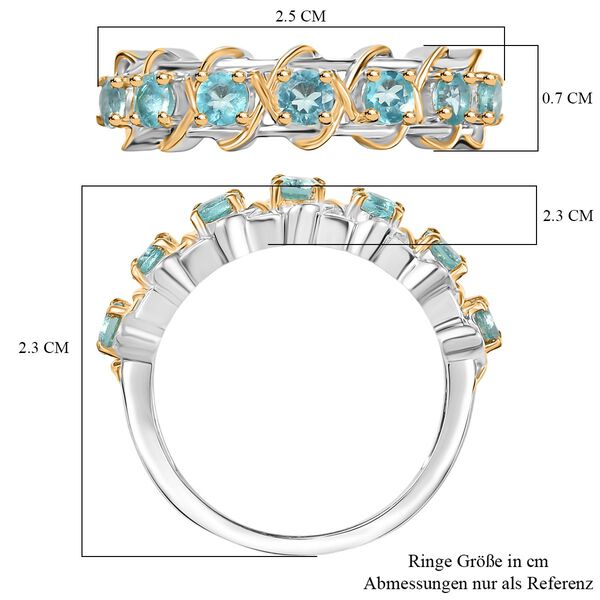 D’Joy zweifarbiger Paraiba Apatit Ring - 0,90 ct. image number 6