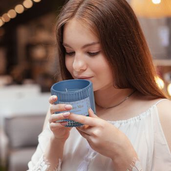 Premium Duftkerze &ndash; Waldnebel, 280 g, 50h Brenndauer