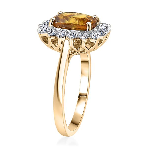 LUXURIANT - AAA Sphen, Lab Grown Diamant Ring 417 Gold (Gr&ouml;&szlig;e 20.00) ca. 3,13 ct image number 3