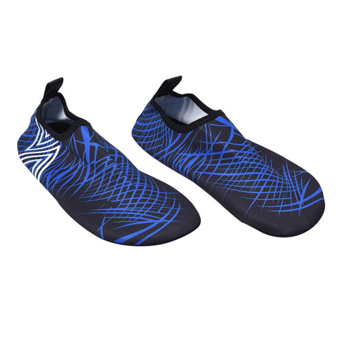 Unisex Aquaschuhe, Rutschfest & Schnelltrockend, Größe 38-39, Blau-Weiß image number 1