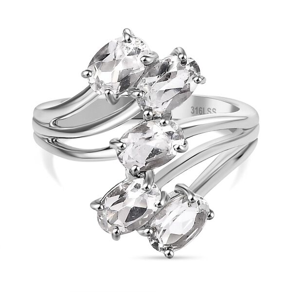 Wei&szlig;er Topas-Ring - 2,87 ct.