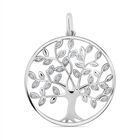 Lustro Stella Weißer Zirkonia Anhänger 925 Silber rhodiniert