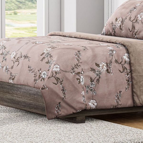 6-teiliges Set: antibakterielle, antiallergische Mikrofaser-Bettw&auml;sche, Herbst-Karamell image number 2