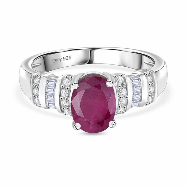 D'Joy afrikanischer Rubin und Zirkon Ring - 2,24 ct. image number 0