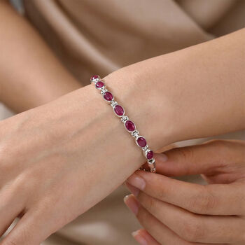 D'Joy afrikanisches Rubin 19cm Armband - 5,32 ct.