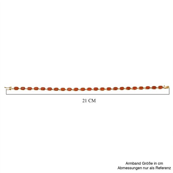 AAAA Blaze Feueropal Armband ca. 19 cm 375 Gold ca. 6.53 ct image number 5