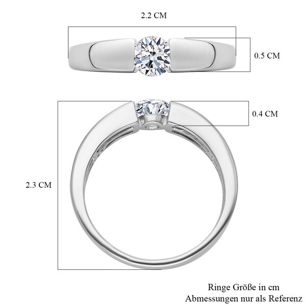 LUXORO IGI zertifizierter SI Labor Diamant Ring in 585 Wei&szlig;gold - 0,50 ct. image number 6