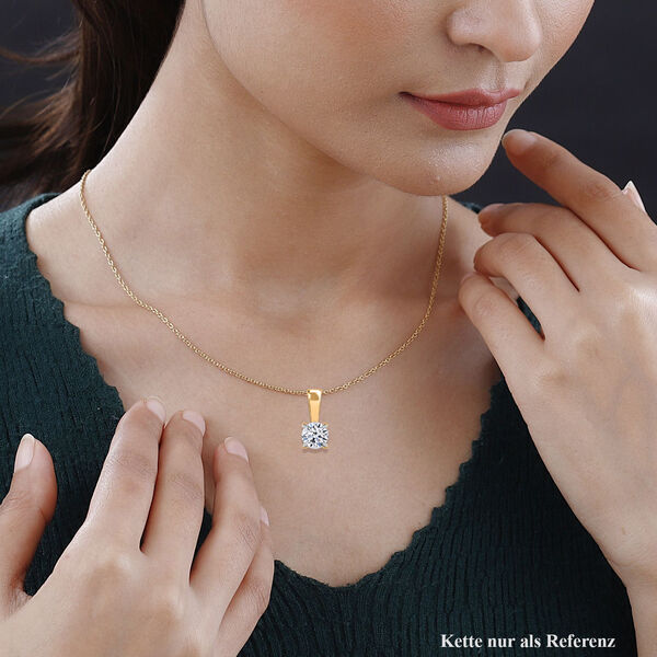 LUXURIANT IGI zertifizierter SI-GH Labor Diamant Solitär Anhänger - 0,50 ct. image number 3