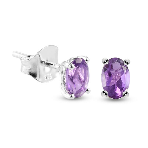 2er- Set, afrikanische Amethyst-Ohrstecker und Anhänger, 925 Silber ca. 1,49 ct image number 7