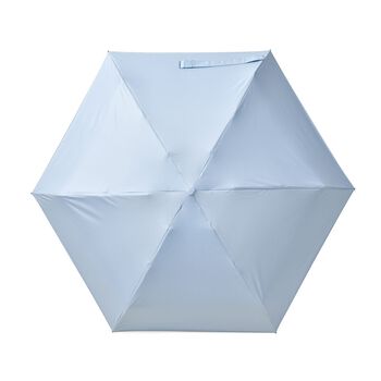 Sturmfester Pocketschirm mit Etui und UV-Schutz, Hellblau