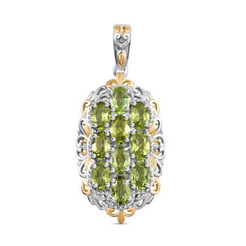 Nat&uuml;rlicher Peridot Anh&auml;nger Messing ca. 4.88 ct