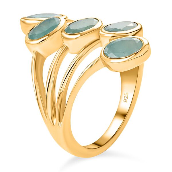 Grandidierit-Ring, 925 Silber vergoldet (Größe 16.00) ca. 2,27 ct image number 5