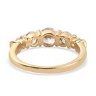 LUSTRO STELLA Hergestellt mit ZIRKONIA Ring 925 Silber 585 Vergoldet image number 5
