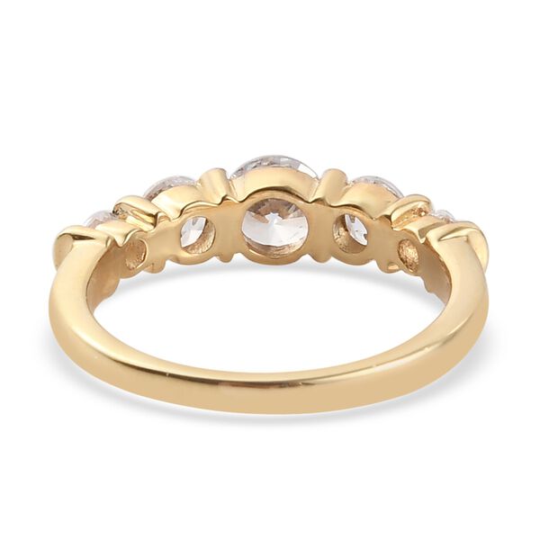 LUSTRO STELLA Hergestellt mit ZIRKONIA Ring 925 Silber 585 Vergoldet image number 7