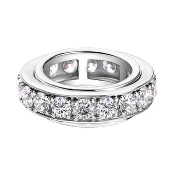 Wei&szlig;er Zirkonia Spinning-Ring - 8,10 ct.