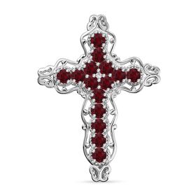 J Francis gefertigt mit SWAROVSKI- Siam Farbe Swarovski Kristall Anhänger