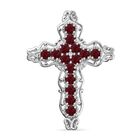 ANGEBOT DES MONATS J Francis gefertigt mit SWAROVSKI Siam Farbe Swarovski Kristall Anhänger Messing