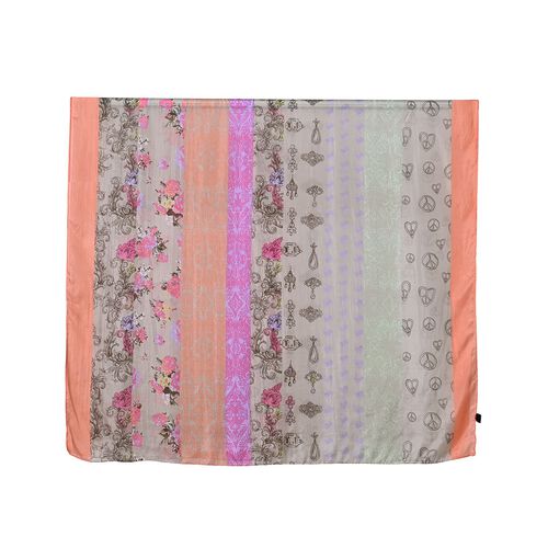  LA MAREY 100% silk scarf image number 1