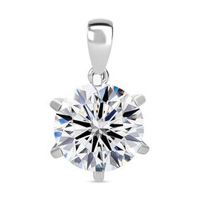 LUXURIANT DIAMOND- IGI zertifizierter VS-EF Labor Rundschliff Diamant Anhänger in 950 Platin - 5 ct.