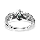 AAA Smaragd und Zirkon Ring - 0,60 ct. image number 5