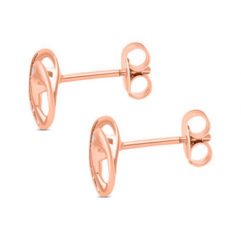 Nat&uuml;rliche Champagner Diamant-Ohrringe - 0,15 ct.