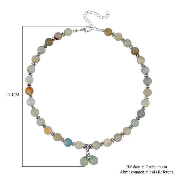 Mehrfarbiger Amazonit Schmuckset  Antik-silber-Plattierung ca. 310.00 ct image number 6