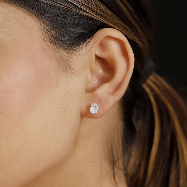 Himmelblaue Topas Ohrringe - 1,82 ct. image number 3