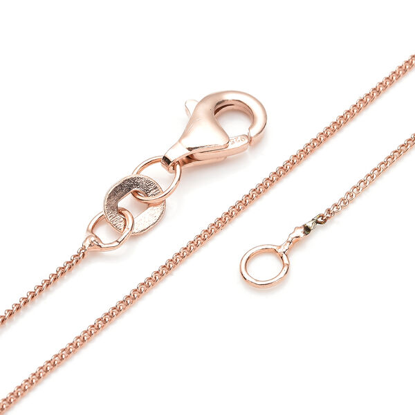 Tahiti Perle und London Blau Topas-Anh&auml;nger mit Kette, ca. 45 cm, 925 Silber ros&eacute;vergoldet ca. 0,18 ct image number 7