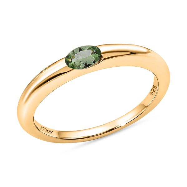 D'Joy AA Tsavorite Granat Ring 925 Silber 750 Gelb Vergoldet (Gr&ouml;&szlig;e 19.00) ca. 0,24 ct image number 3