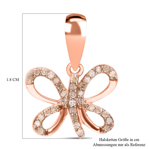 Nat&uuml;rlicher Champagner-Diamant-Anh&auml;nger - 0,15 ct. image number 6