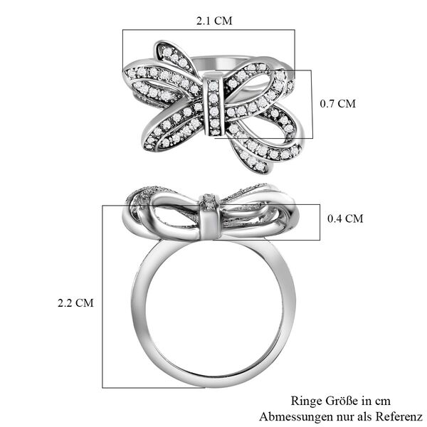 GP Ribbon Kollektion - Diamant und blauer Saphir-Ring - 0,33 ct. image number 6