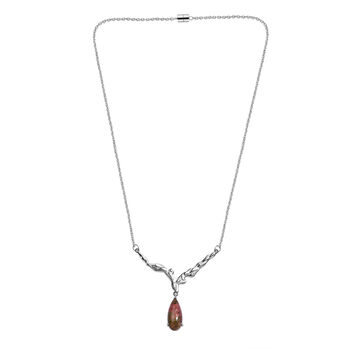 Unakite Halskette, 45 cm - 6,62 ct.