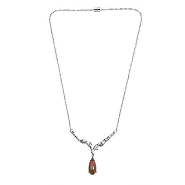 Unakite Halskette, 45 cm - 6,62 ct. image number 3