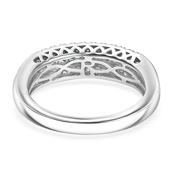 RHAPSODY zertifiziert und geprüft AAAA Paraiba Turmalin und VS-EF Diamant Ring in 950 Platin - 0,66 ct. image number 4