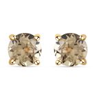 ILIANA AAA Turkizit-Ohrstecker, 750 Gelbgold ca. 3,00 ct