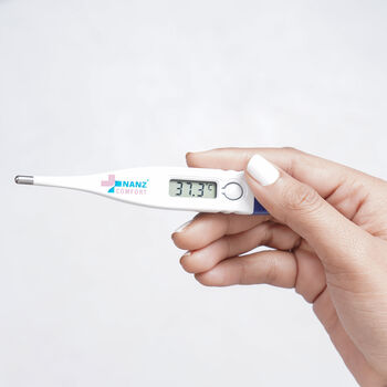 Digitaler Thermometer, wei&szlig;