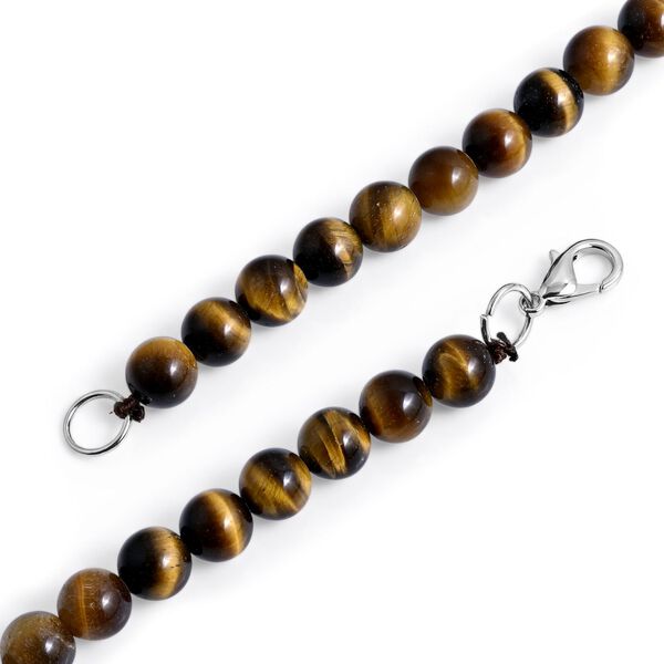 Tigerauge Halskette ca. 45 cm 316L Edelstahl ca. 200.00 ct image number 4