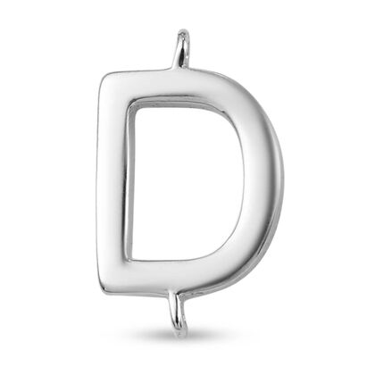 D Initiale Charme 925 Silber platiniert